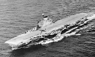 HMS <i>Indefatigable</i> (R10) 1944 Implacable-class aircraft carrier of the Royal Navy