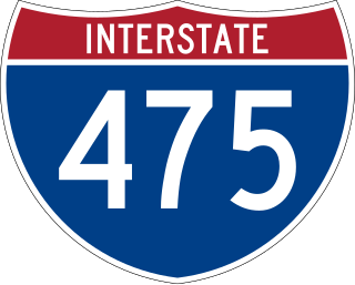 <span class="mw-page-title-main">Interstate 475 (Michigan)</span> Interstate Highway in Genesee County, Michigan, United States