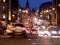 Lothian Road, in central Edinburgh. Taken from its junction with the West End of Princes Street