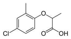 Structuurformule van mecoprop