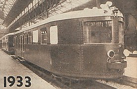 Pauline 2 bis de l'État on display at Saint-Lazare station.