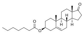 <span class="mw-page-title-main">Prasterone enanthate</span> Chemical compound