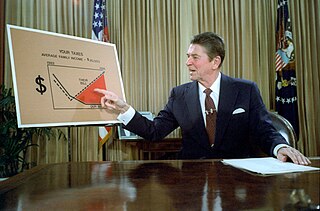 <span class="mw-page-title-main">Reaganomics</span> Economic policies of Ronald Reagan