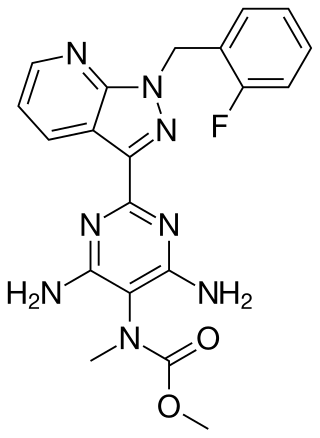 <span class="mw-page-title-main">Riociguat</span> Chemical compound