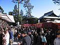 東伏見稲荷神社の初詣風景（2010年1月1日撮影）