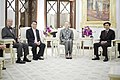 Prime Minister Abhisit Vejjajiva (right) with guests in the Ivory Room