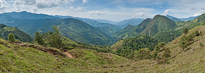 Vista panorámica de los Andes venezolanos