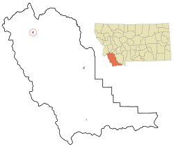 Location of Wisdom, Montana