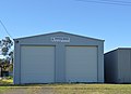 English: Rural Fire Service shed at Carrathool, New South Wales