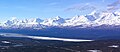 Delta River and the Alaska Range with McGinnis Peak to the right.