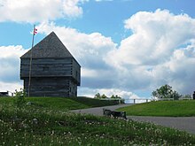 A picture of the Fort Howe blockhouse