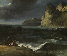 Géricault - Marine. Paysage de bord de mer avec pêcheurs, 1822 (ou 1823), BA 2007-0014.jpeg