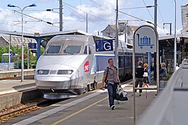 TGV Atlantique treinstel op station Vannes