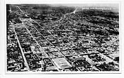 English: Aerial view of the city in 1922. Español: Vista aérea de la ciudad en 1922.