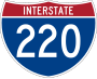 Interstate 220 marker