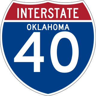 <span class="mw-page-title-main">Interstate 40 in Oklahoma</span> Highway in Oklahoma