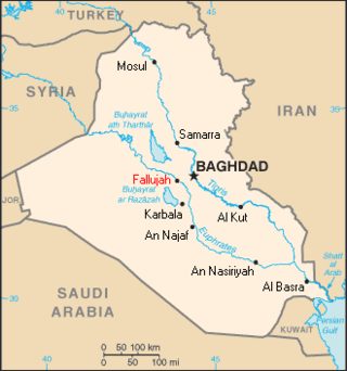 <span class="mw-page-title-main">Fallujah during the Iraq War</span> American bombardment of Fallujah, Iraq