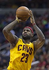 LeBron James has been selected to the All-NBA team a record 20 times. LeBron James Cavaliers at Wizards 11-21-2014.jpg