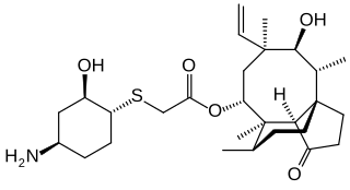 <span class="mw-page-title-main">Lefamulin</span> Chemical compound