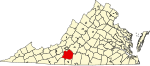 State map highlighting Franklin County