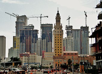 The early "Manhattanization" of downtown Miami, in 2007