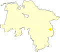 Беларуская (тарашкевіца): Пазыцыя ў Ніжняй Саксоніі Deutsch: Lage in Niedersachsen English: Position of Wolfsburg in Lower Saxony