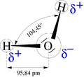 Geometrija wódowego molekula