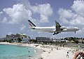 Air France Airbus A340 landing at Princess Juliana International Airport