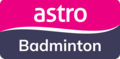 Logo Astro Badminton (sejak 17 Okt 2024)