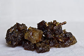 <span class="mw-page-title-main">Bdellium</span> Semi-transparent tree resin