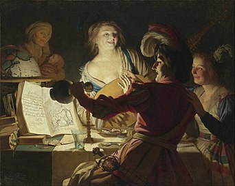 Van Honthorst – Merry Company, 1623