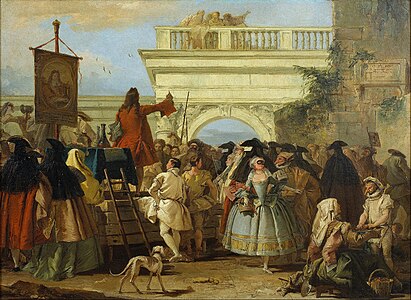 Le Charlatan (1756) Musée national d'Art de Catalogne.