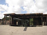 A Mk XXIV gun at Half Moon Battery Pendennis Castle.