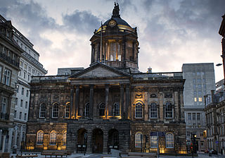 <span class="mw-page-title-main">Liverpool Town Hall</span> Georgian-era municipal building in Liverpool, England