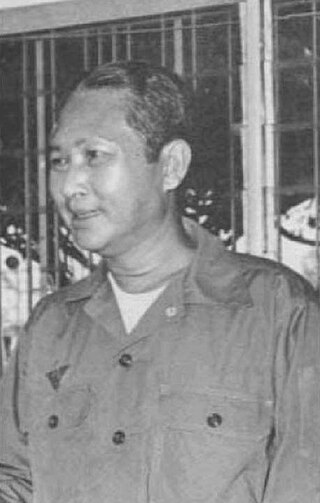 <span class="mw-page-title-main">Lon Nol</span> 21st Prime Minister of Cambodia