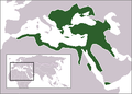 The Ottoman Empire at its height in 1683.