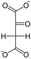 de: Struktur von Oxalacetat in Fischer Projektion; en: Structure of oxaloacetic acid in Fischer projection