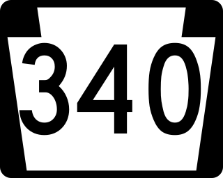 <span class="mw-page-title-main">Pennsylvania Route 340</span> State highway in Pennsylvania, US