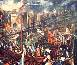 (Prise De Constantinople in 1204, door Palma Le Jeune)