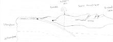 This is a cross section of the Sevier fold and thrust belt along with major geologic features that accompanied the orogeny. Sevierorogeny.jpg