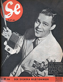 Svend Asmussen on the cover of the Swedish weekly Se 1945