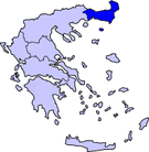 Thrace within Greece