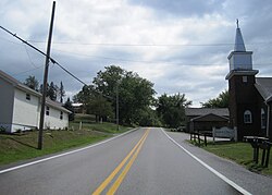 Southbound US 250 in Pleasant Valley