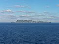 Ustica vista desde o transbordador.