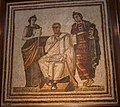 Mosaic:Klio.Vergil.Melpomene-Aeneis-commons[1] Bardo.Museum