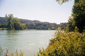 Lago de Wohlen kun ponto de Kappelen