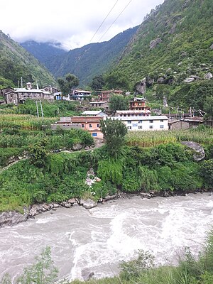 A scene of Executive Office of Rural Municipality in Syaphru