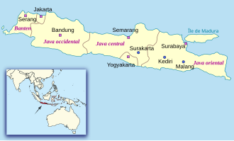 Carte administrative de Java