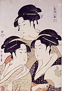 Kitagawa Utamaro, "Kaasaja kolm kaunitari" (u 1793)