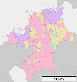 水巻町位置図